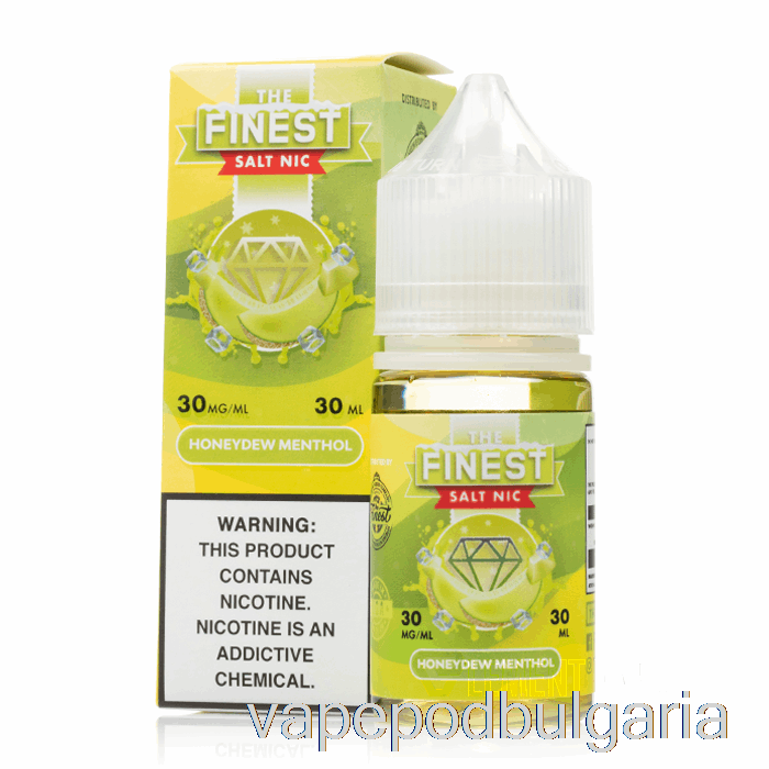 Vape 10000 Дръпки Honeydew ментол - най-фината сол Nic - 30ml 30mg